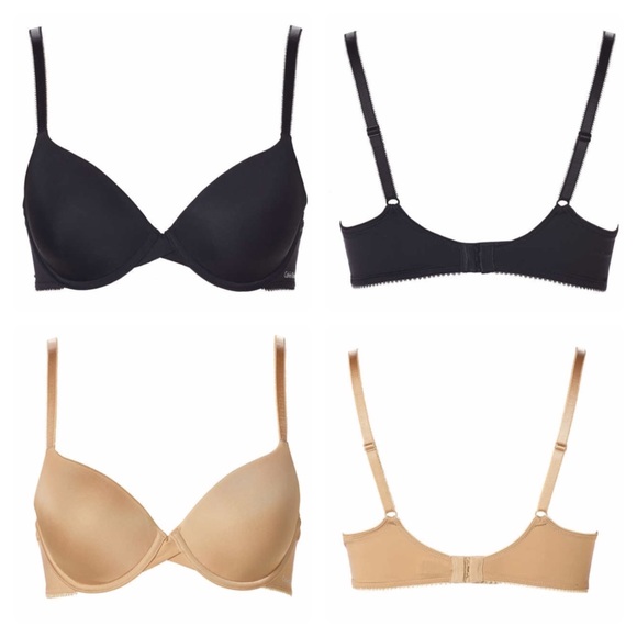 New 2 Pack Calvin Klein Lightly Lined T-Shirt Bra - Picture 4 of 8